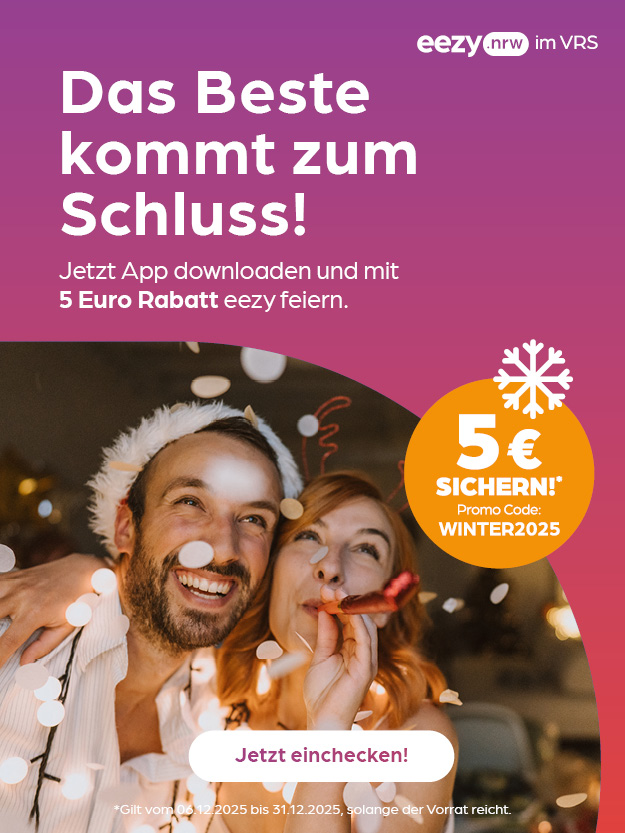 Werbeplakat zur Guthabenaktion von eezy.nrw im VRS