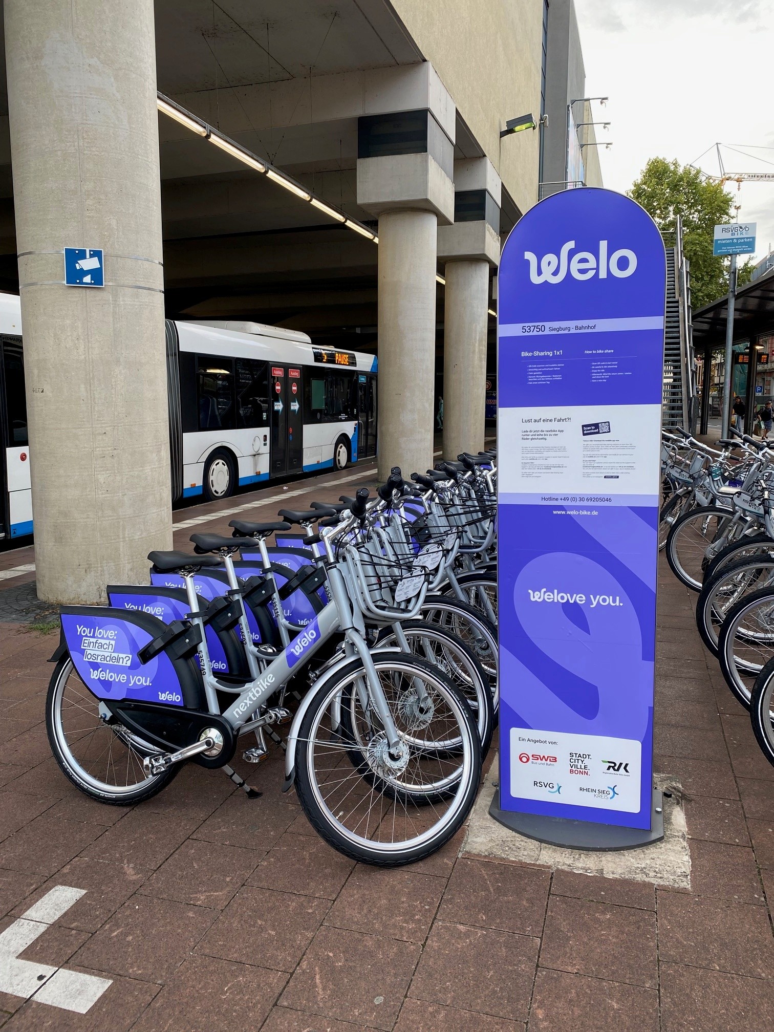 Welo Leihräder Station Siegburg Bf