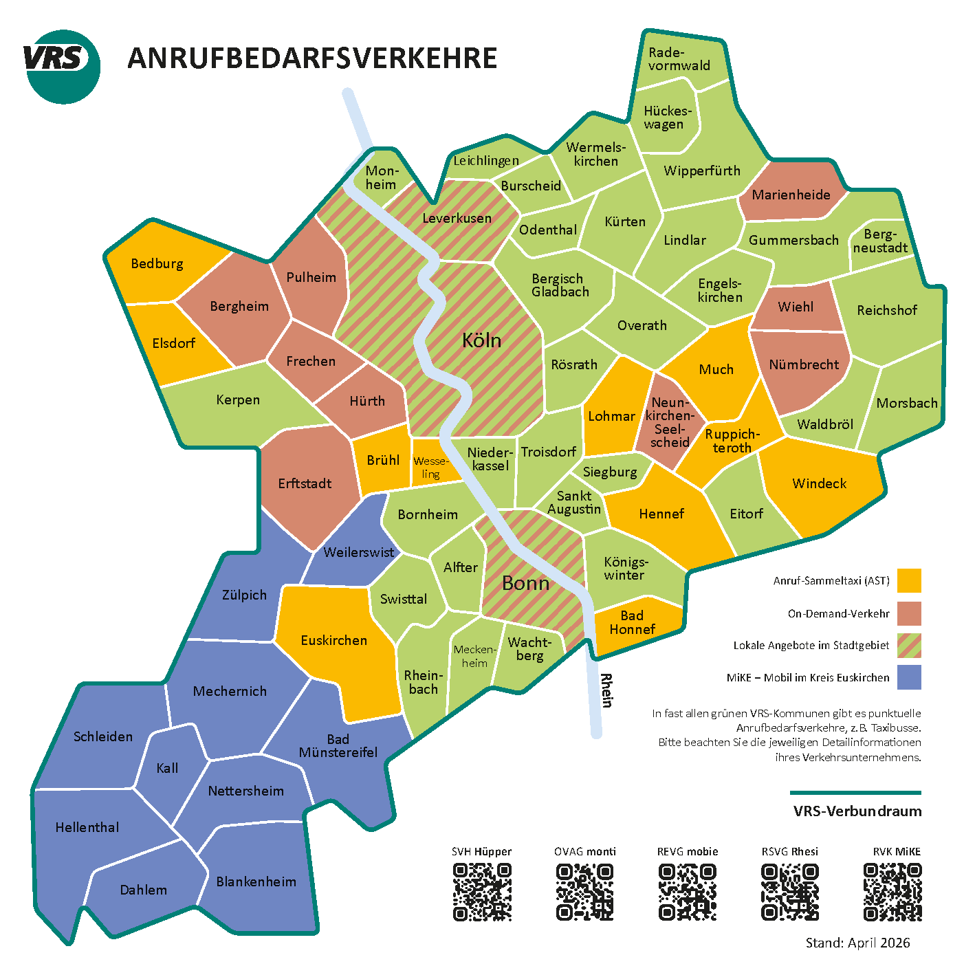 On-Demand-Verkehre im Verkehrsverbund Rhein-Sieg