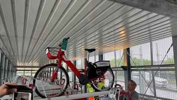 Neues Fahrradparkhaus in Opladen (© Stadt Leverkusen)