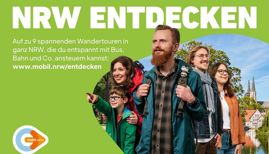 NRW entdecken - Kampagnenmotiv (© Kompetenzcenter Marketing NRW)