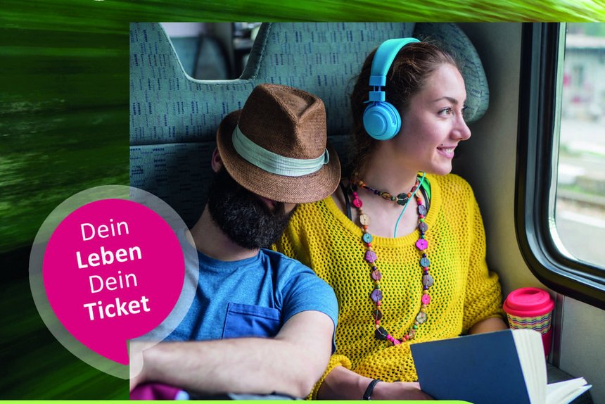 Kampagnenmotiv Deutschlandticket – Mach Fahrzeit zur Me-Time.