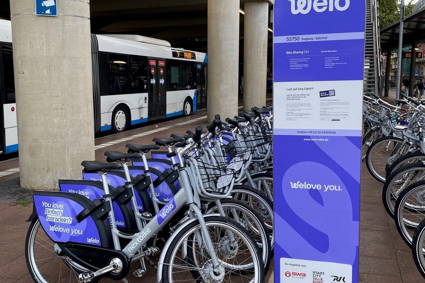 Welo Leihräder Station Siegburg Bf