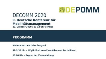 Bundesweite Konferenz DECOMM findet dieses Mal digital statt